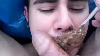 Spoon fed his master's shit