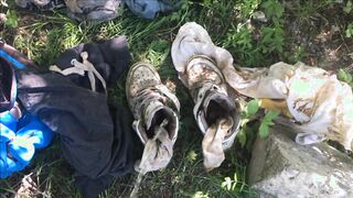Getting messy outdoors
