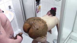 bathroom scat fuck