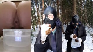 A Forest Gimp Eats a Day Old Turd