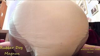 sparkling table water enema, flush out in diaper