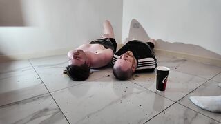 Verbal Brit Feeds 2 Slaves
