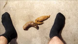 Businessman Takes A Shit